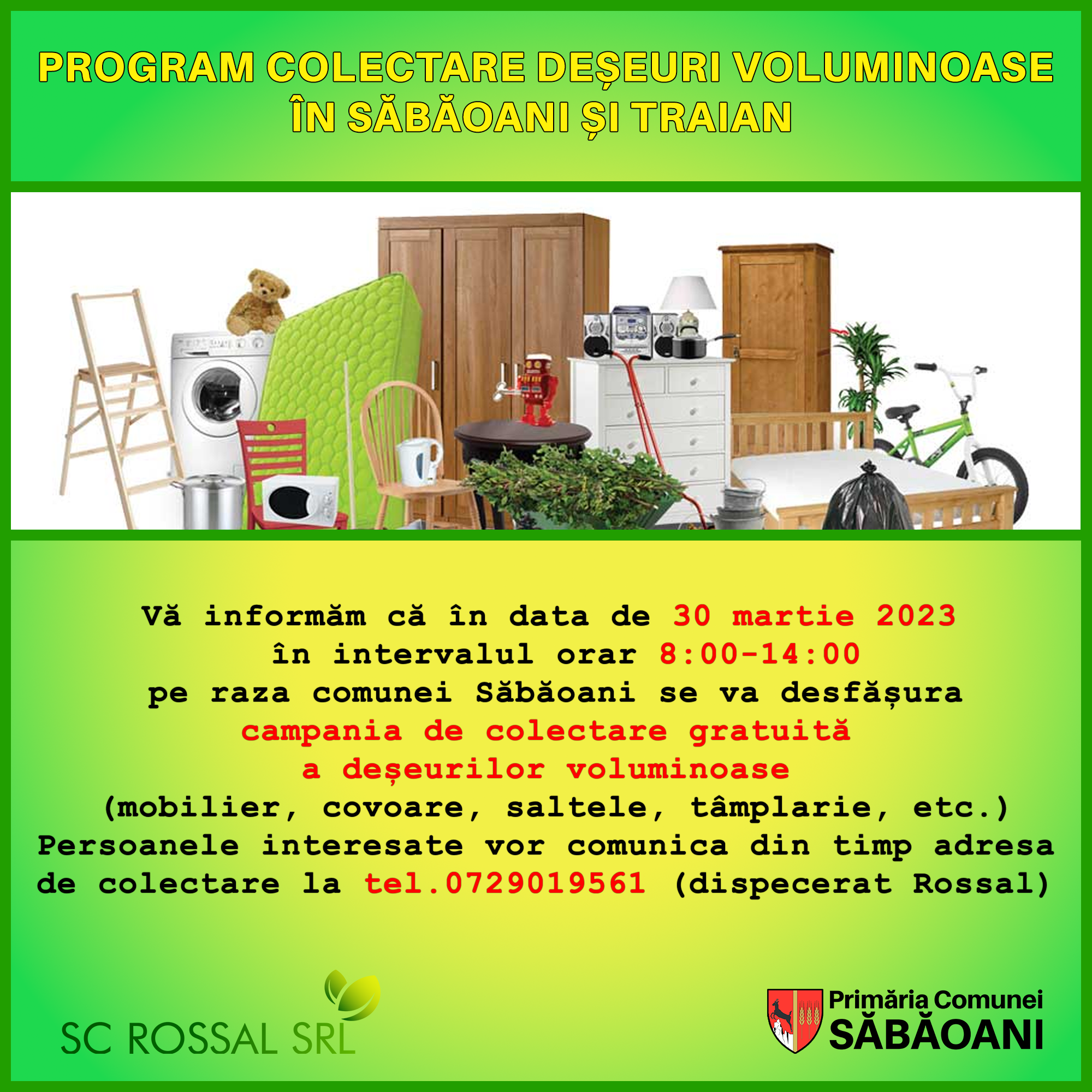 Assert double Search engine optimization Campania de colectare gratuită a deșeurilor voluminoase Martie 2023 - Primaria Comunei Sabaoani Assert double Search engine optimization Campania de colectare gratuită a deșeurilor voluminoase Martie 2023 - Primaria Comunei Sabaoani